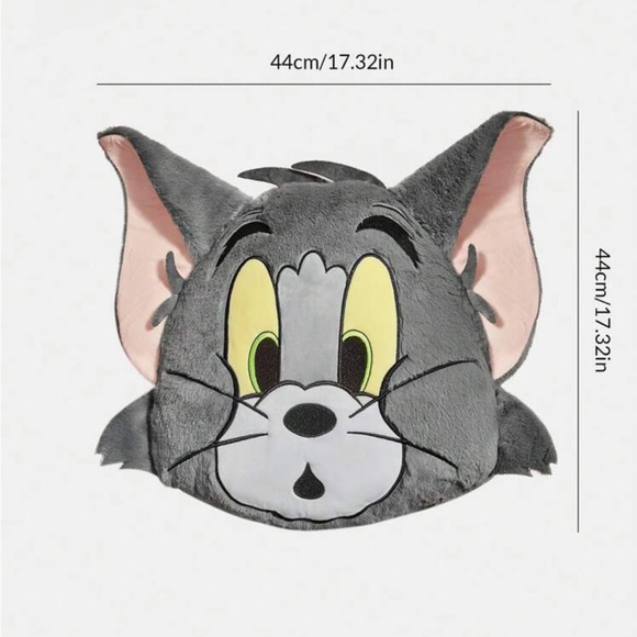 TOM & JERRY X Cartoon Cat Plush Headrest Cushion,Only TOM!1pcs - Picture 3 of 5